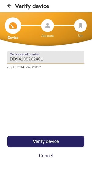 Verify with device id